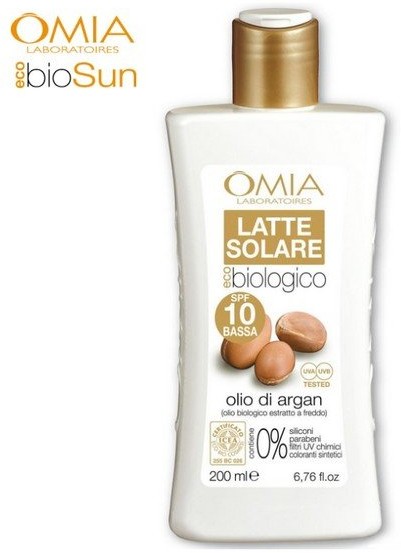 OMIA Laboratoires OMIA Laboratoires, mleczko do opalania do twarzy i ciała, SPF 10, 200 ml