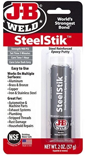 JB Weld J-szer. Weld 8267 steelstik Reinforced epoksydową Putty Stick, 2 oz 8267