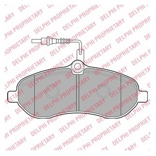 DELPHI Zestaw klocków hamulcowych, hamulce tarczowe LP1995