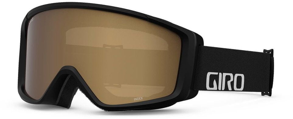 Giro gogle narciarskie Index 2.0 Black Wordmark pomarańczowy wizjer