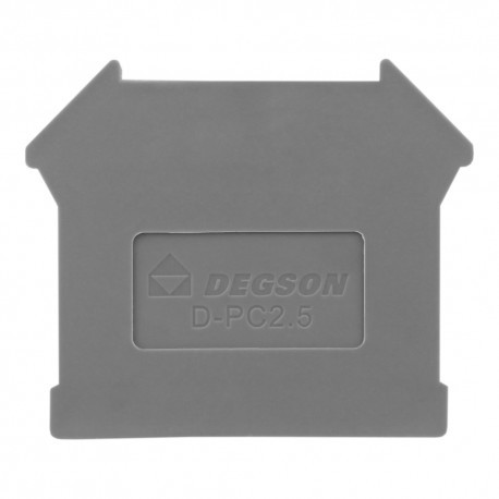 DEGSON Płytka końcowa do złączki szynowej 2,5mm2 PC2,5 DGN 3565 D-PC2.5-01P-11-00AH
