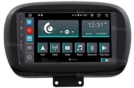 Jf Sound car audio system Custom Fit Radio samochodowe dla Fiat 500X Android GPS Bluetooth WiFi USB Full HD Touchscreen Display 9