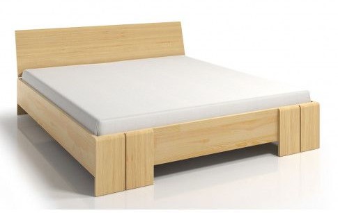 Elior Drewniane łóżko z pojemnikiem Verlos 5X - 5 rozmiarów