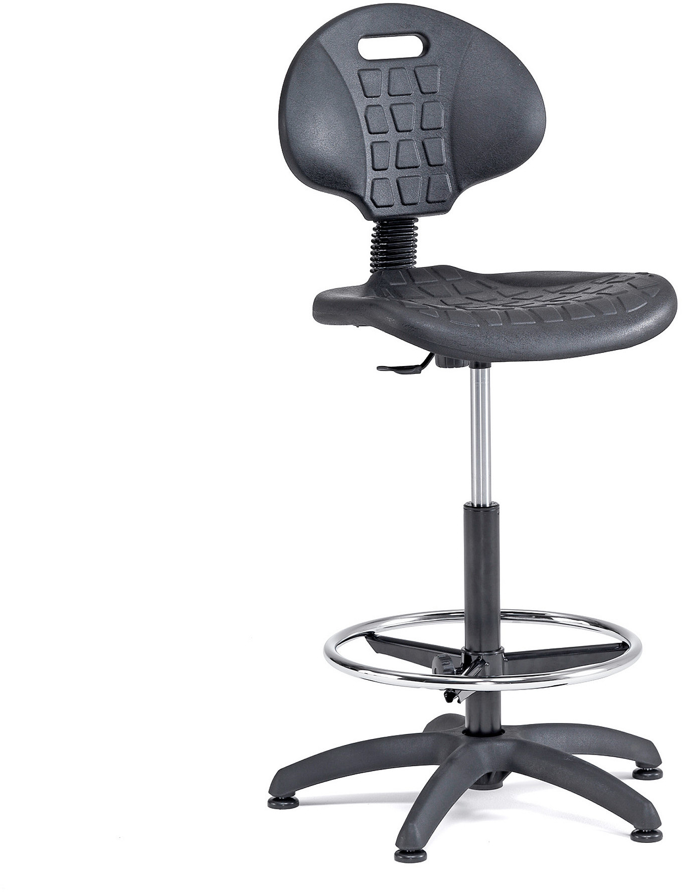 AJ Krzesło warsztatowe Kilda wysokie 540-740 mm czarny 228771