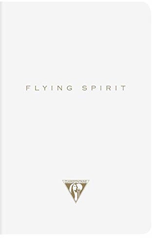 Clairefontaine 104596C notatnik Flying Spirit (9 x 14 cm, 48 arkuszy, motyw posortowany), 1 sztuka, biały 104596C