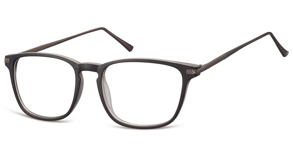 Sunoptic Oprawki korekcyjne Nerdy zerówki CP144A czarne + przezroczyste CP144A