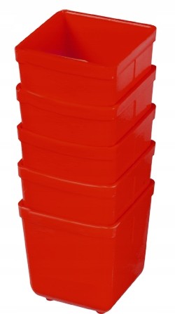 PATROL Pojemniki Kubełki Combibox Zestaw 5 Sztuk