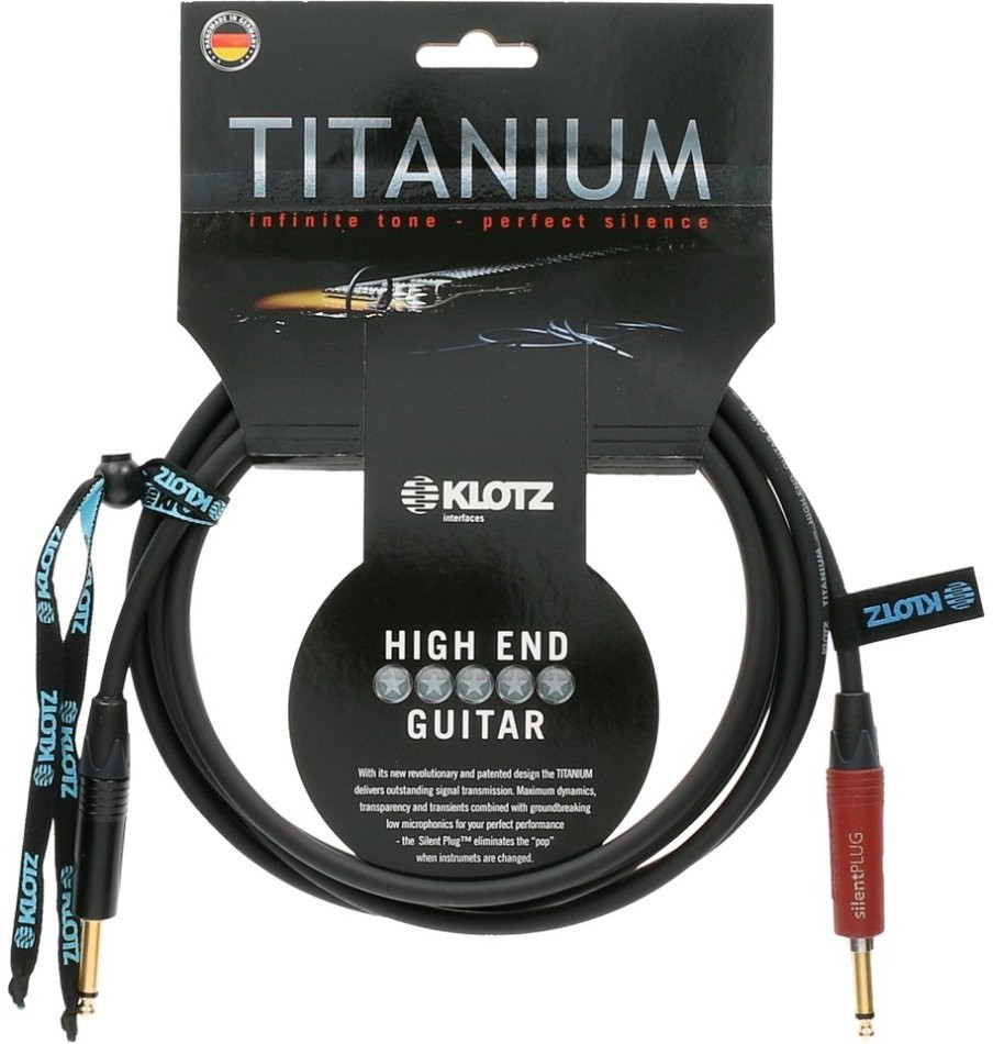 Klotz TI0600PSP Kabel instrumentalny Titanium Silent 6m