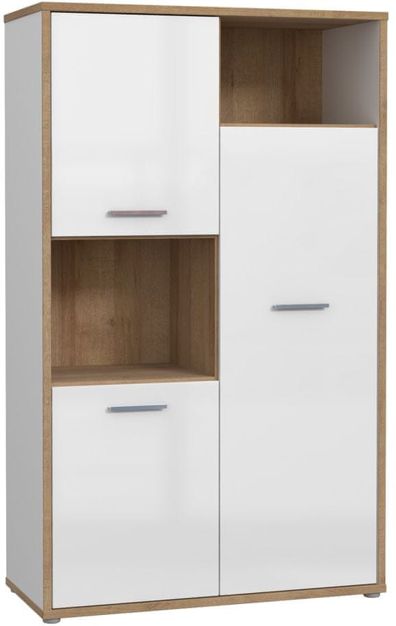 shumee Szafka L/P Dąb Riviera Biały