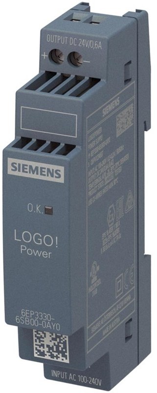Siemens Logo!power 24 v / 0.6 a stabilized power supply 6EP3330-6SB00-0AY0