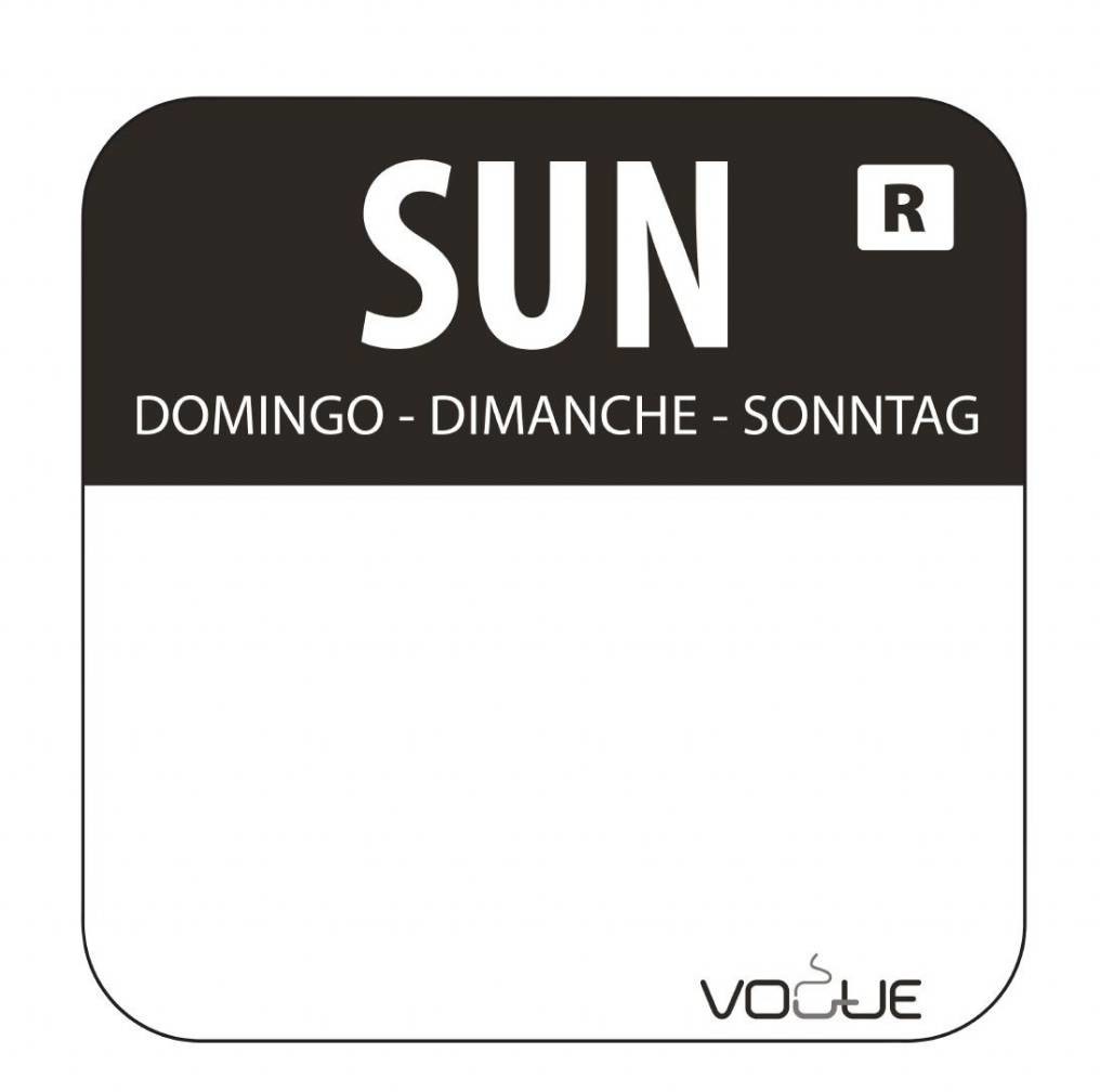 Vogue Naklejka niedziela | 1000 szt. L930