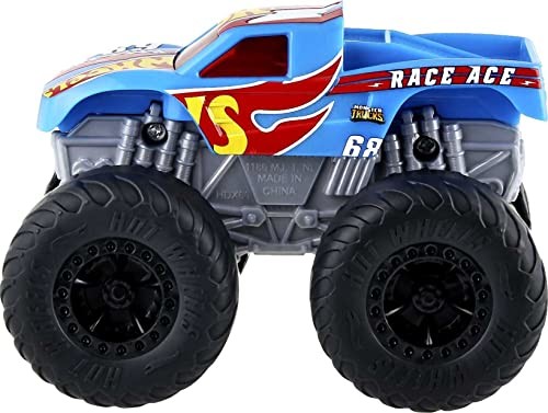 Mattel Monster Trucks Race Ace Pojazd 1:43 Światła i dźwięki Zabawka dla dzieci HDX63 HDX63