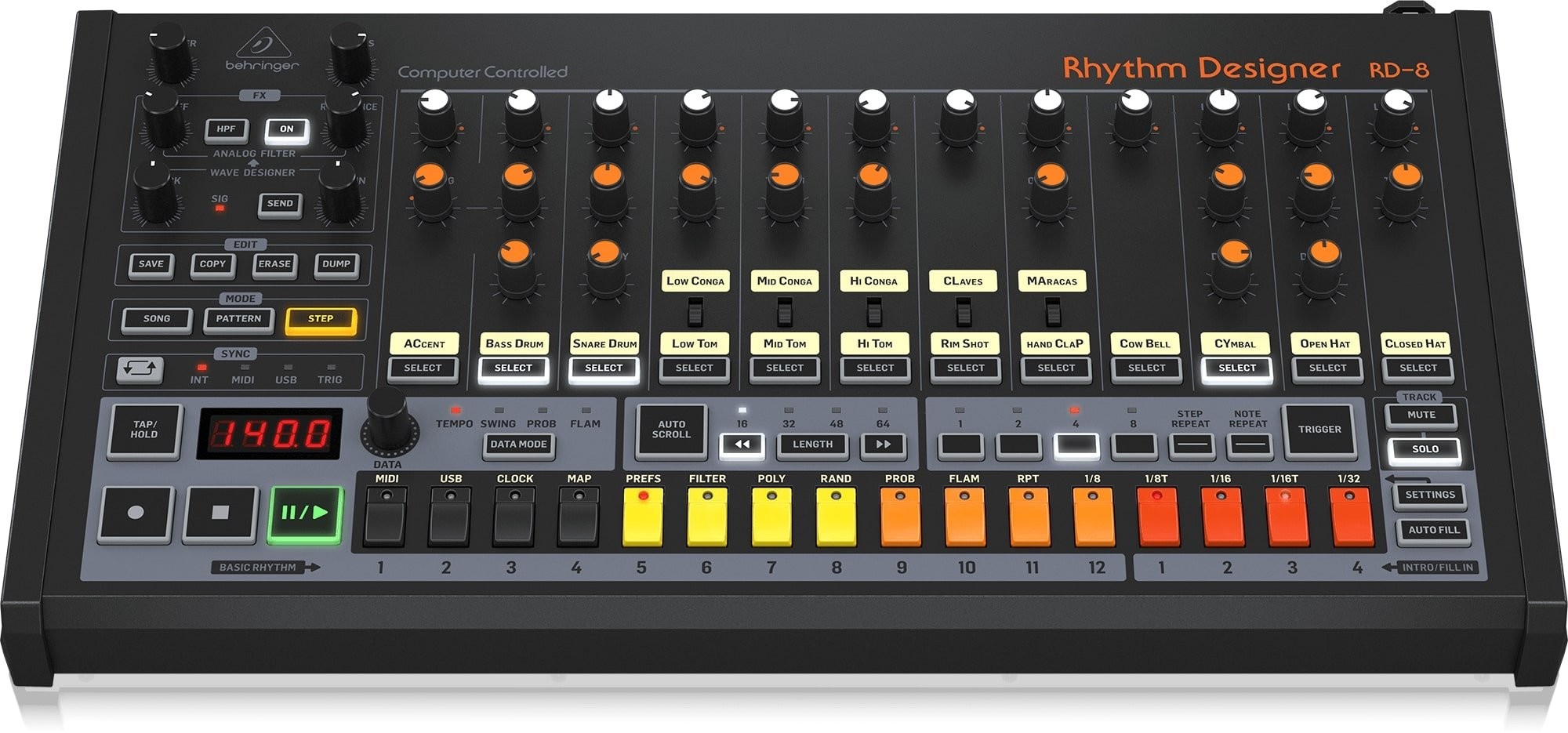 Behringer RD-8 MKII - Analogowa maszyna perkusyjna I Expresowa wysyłka I 30 dni na zwrot
