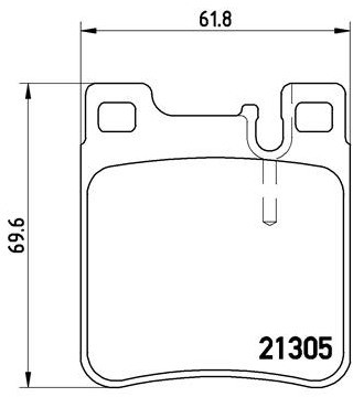 BREMBO Zestaw klocków hamulcowych, hamulce tarczowe P 50 017