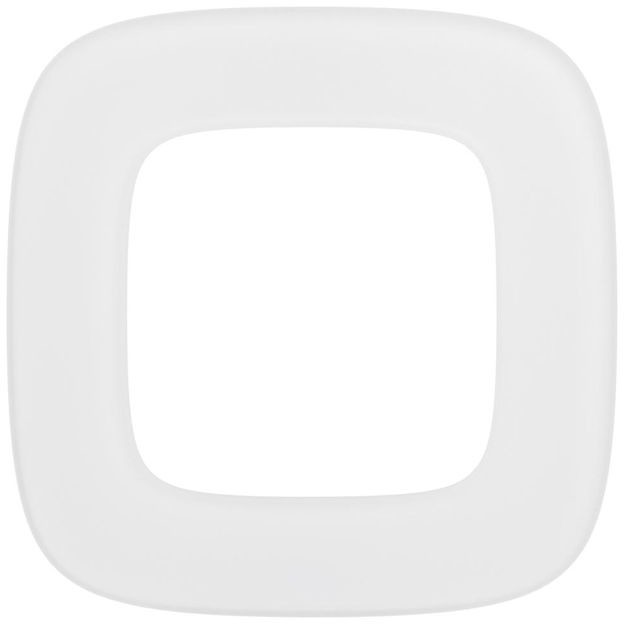 Legrand Ramka pojedyncza VALENA ALLURE białe szkło