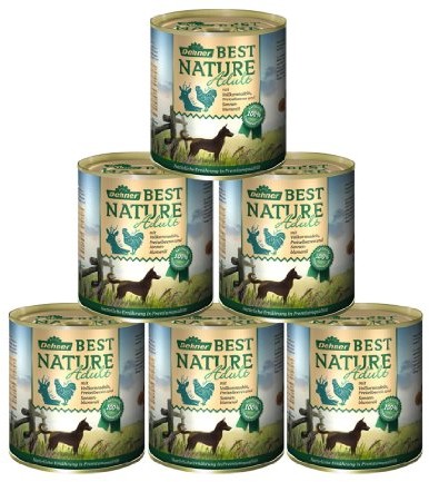 Dehner Best Nature karma dla psa, dzika i kurczaka z makaronem , 6 x 800 g