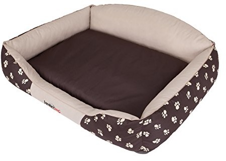 Hobbydog krlbko3 kosz na łóżko dla psa psy sofa dla psa, rozmiar L, 65 x 50 cm, złota korona beżowy 5902052041305