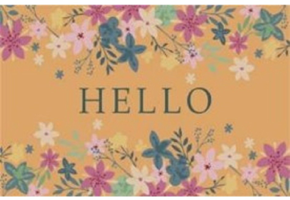 Wycieraczka kokosowa Hello, 40 x 60 cm