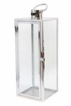 Tajemniczy Ogród Latarnia Barcelona na świece L srebrna 1156