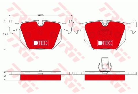TRW Klocki hamulcowe - komplet GDB1530DTE