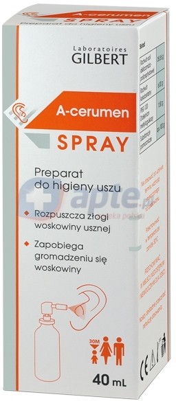 Laboratoires Gilbert A-Cerumen preparat do higieny uszu w sprayu 40ml