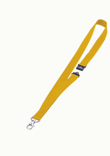 Durable Taśma tekstylna 20mm z zamkiem wypinającym żółta 10 sztuk 8137-04