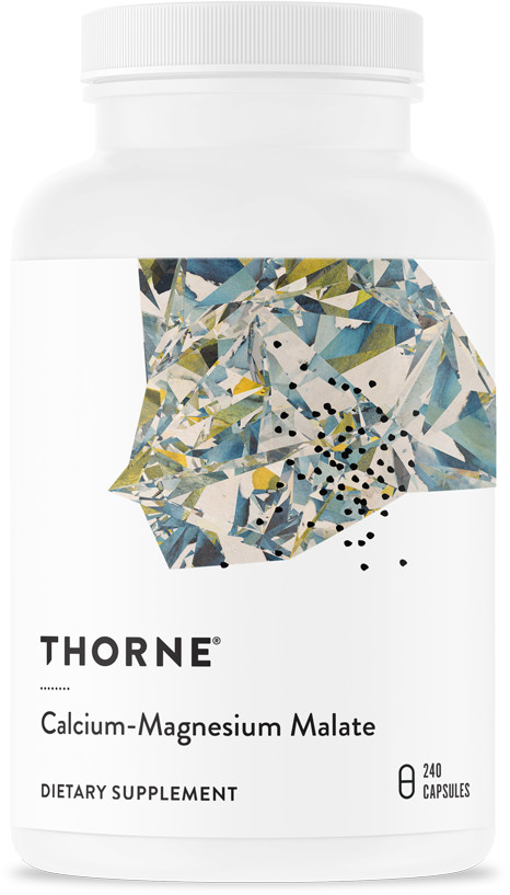 THORNE RESEARCH Calcium-Magnesium Malate (Jabłczan wapnia i magnezu) 240 Kapsułek wegetariańskich