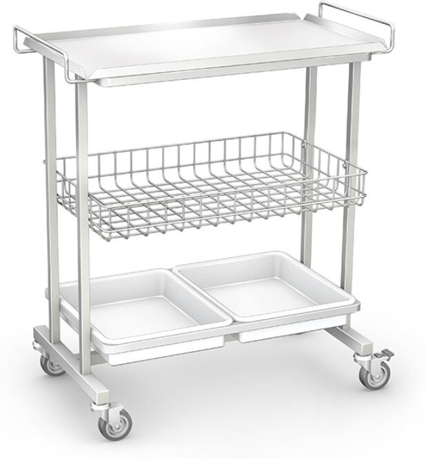 Ztm Tech-med C-04/B-KO wózek oddziałowy ze stali kwasoodpornej C-03-BKQ-66-KO