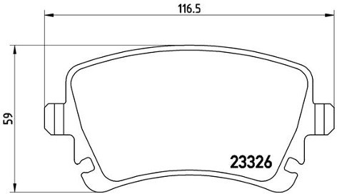 BREMBO Zestaw klocków hamulcowych, hamulce tarczowe P 85 083