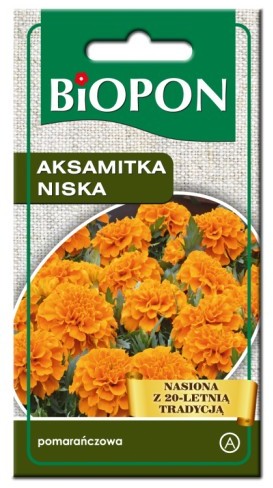 Biopon Aksamitka niska pomarańczowa - nasiona 1g