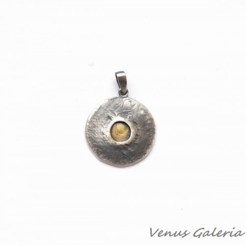 Zawieszka srebrna oksydowana - Jowisz mały 983