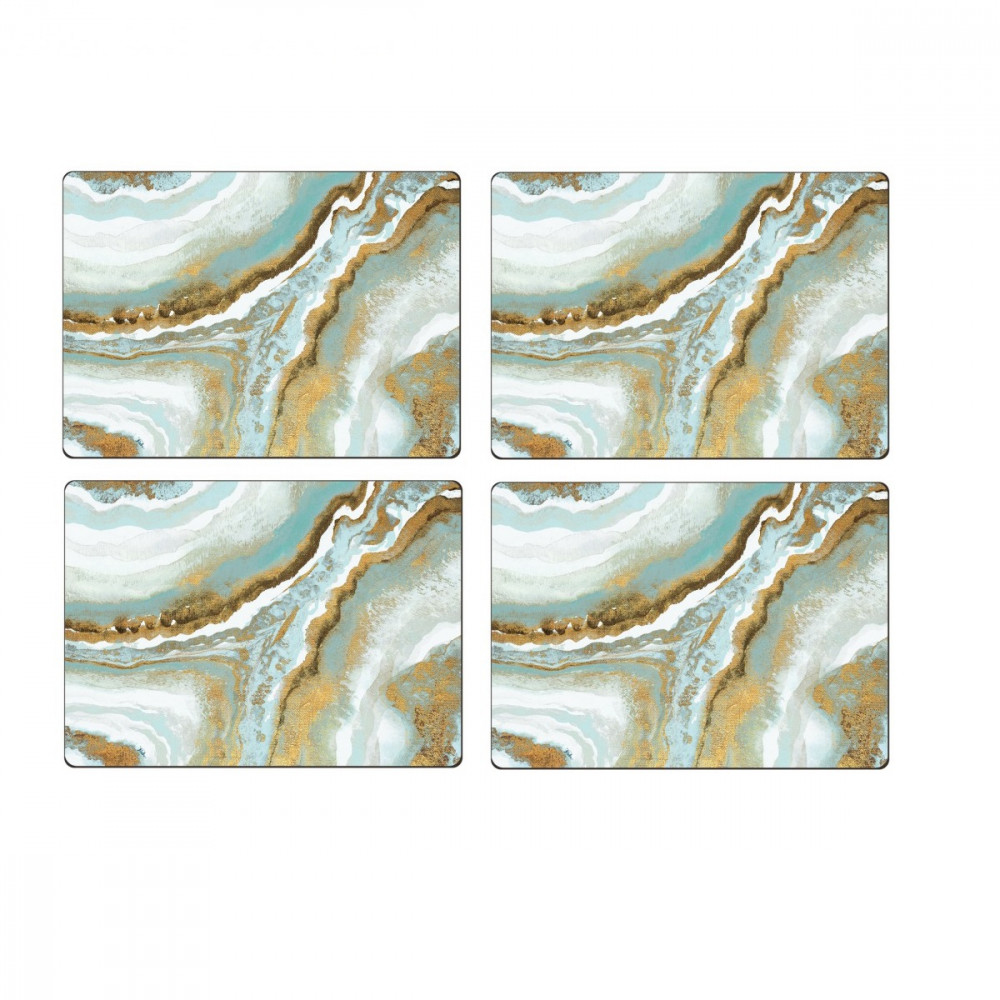Cala Home Podkładki Korkowe Cala Home Teal Agate Wielokolorowe 4 Szt