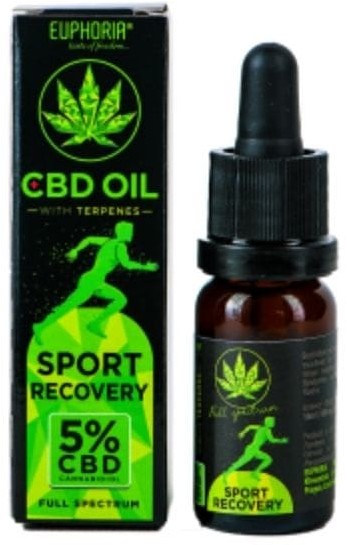 Olejek CBD 5% SPORT RECOVERY Z TERPENAMI EUPHORIA 10ml
