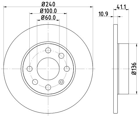 HELLA PAGID Tarcza hamulcowa PAGID 8DD355108-311
