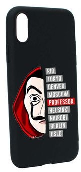 BestCase Etui Silicon Case Apple iPhone XS X Odporny na zarysowania La Casa de Papel B302 111923