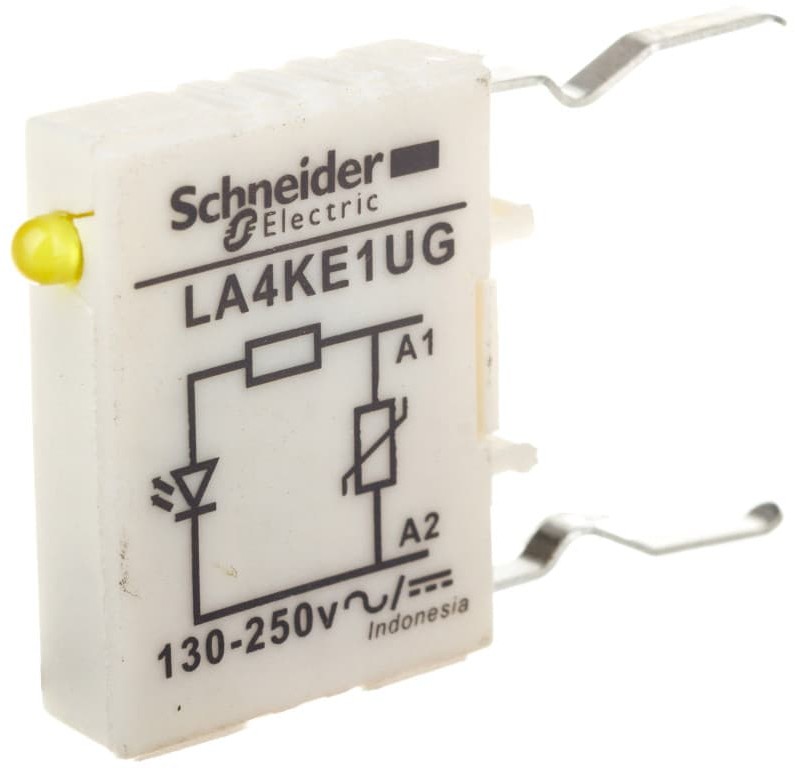 Schneider Electric Moduł ogranicznika warystor 130-250V AC/DC ze wskaźnikiem LA4KE1UG LA4KE1UG