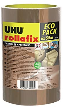 UHU 36385 taśma klejąca rollafix Classic, 50 mm x 50 m, 3 szt 36385