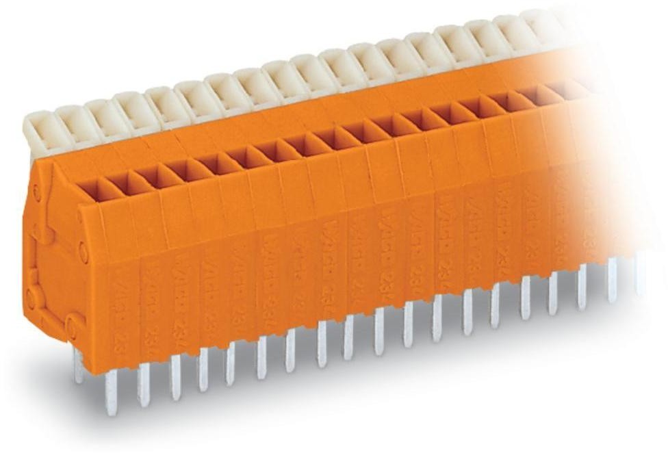 Wago Zacisk sprężynowy 0.50 mm Ilość PIN 16 234-516 Kolor pomarańczowy 100 szt 234-516