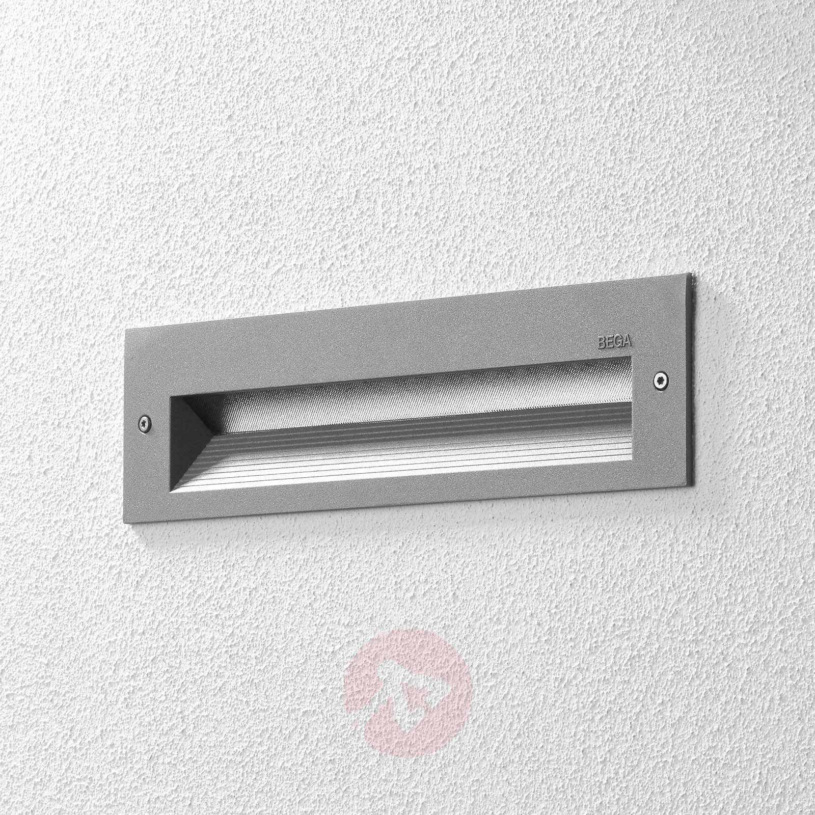 BEGA BEGA 33054 LED do montażu w ścianie srebrna 26 cm