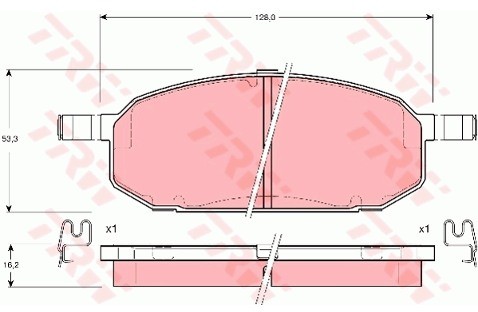 TRW Klocki hamulcowe GDB3153
