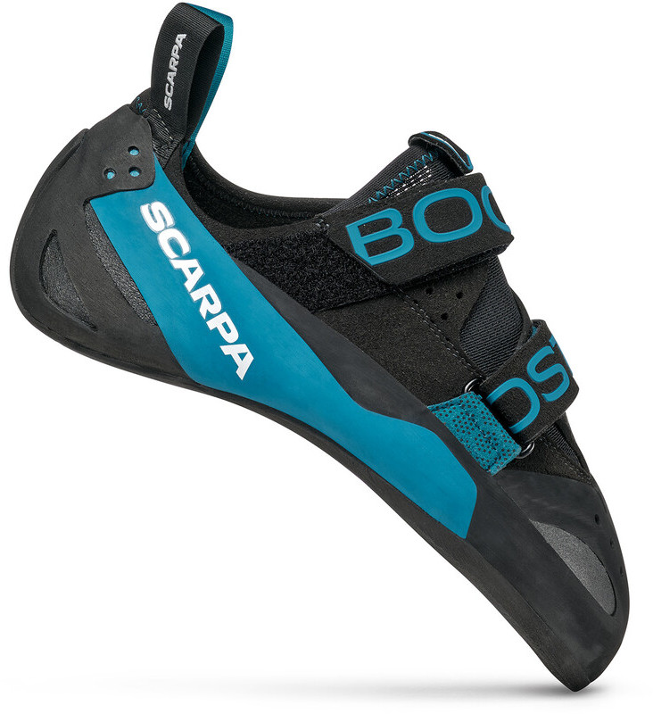Scarpa Boostic Climbing Shoes, czarny/niebieski EU 37 2021 Buty wspinaczkowe na rzepy 70071-418-37