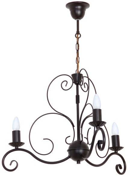 Lampa wisząca Mauro 3 x 60 W E14 mosiądz/patyna 5780