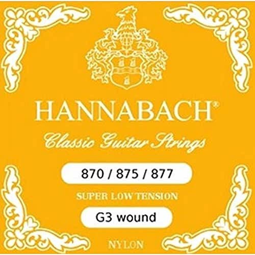 Hannabach 652569 struny do gitary klasycznej G/3 nylonowy oplot 875SLT 652569