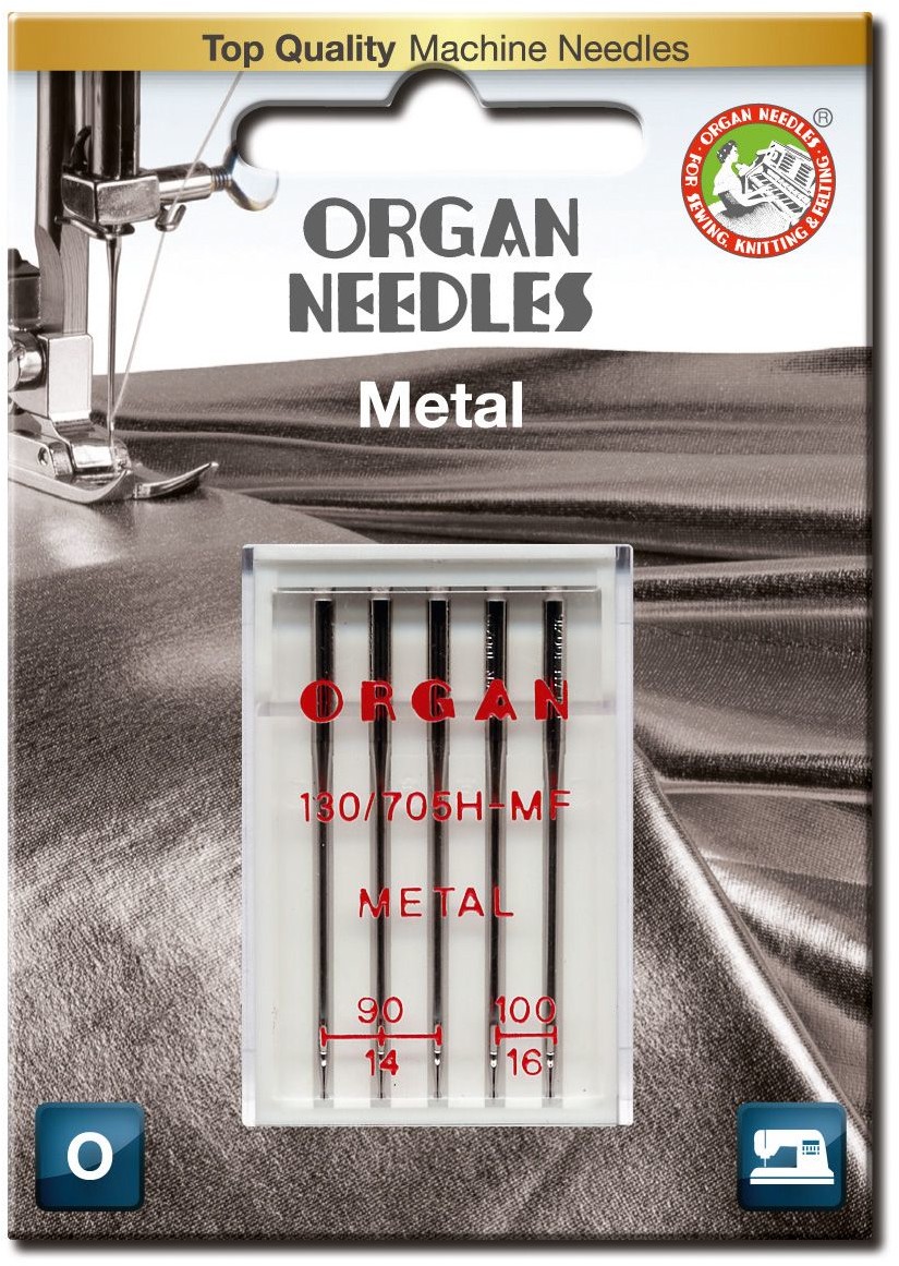 Organ Igły półpłaskie 130/705H do nici metalizowanych MIX 90-100 blistr metal mix BL