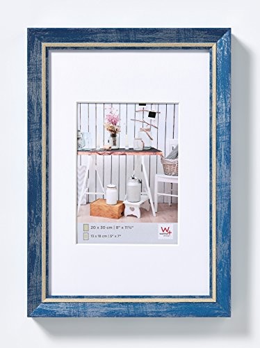 Walther Chalet wzornictwo ramki, niebieski, 30 x 40 cm (EL040L)