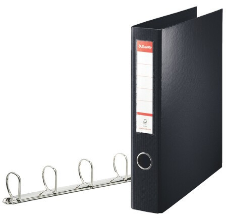 Esselte Segregator z 4 ringami A4 maxi/62mm - czarny 82407