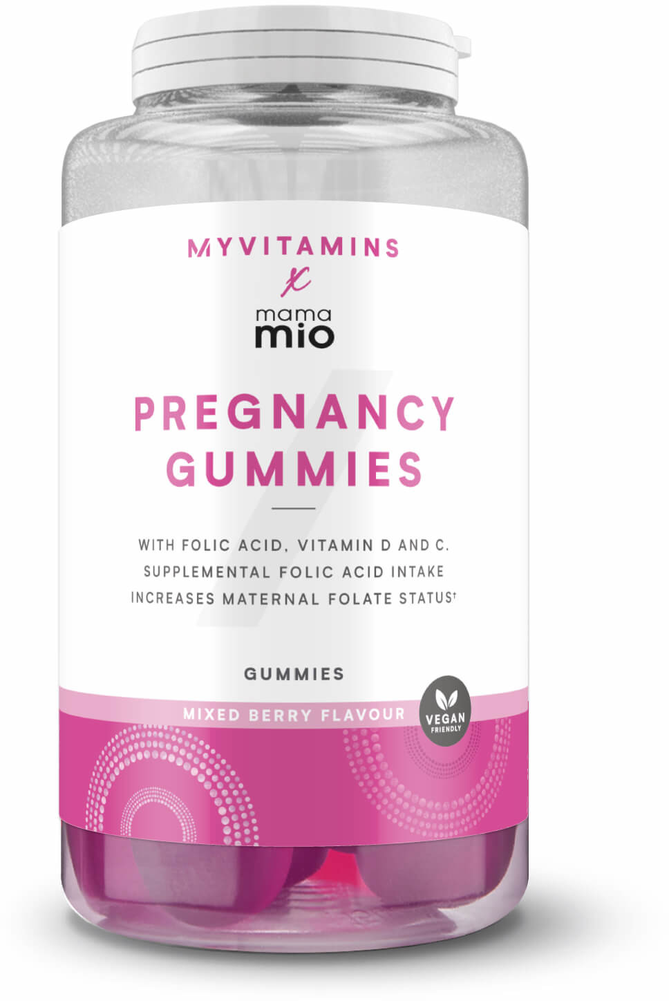 Myvitamins Żelki dla kobiet w ciąży Pregnancy Gummies - 30servings - Mieszanka jagodowa