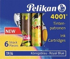 Pelikan Wkład atramentowy, PG = 6ST, królewski błękit, z motywem 338244