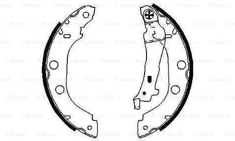 BOSCH Zestaw szczęk hamulcowych 0 986 487 699