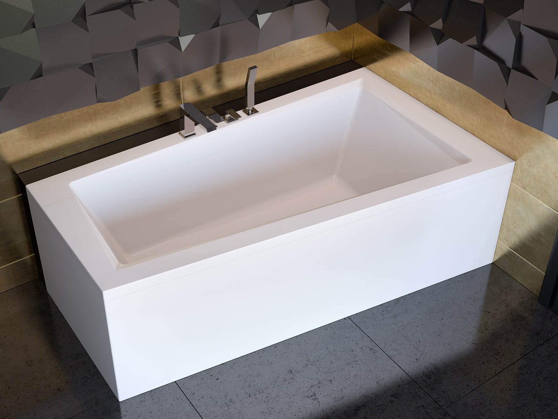 Besco wanna asymetryczna Intima 160 x 90 cm prawa WAIT-160-NP
